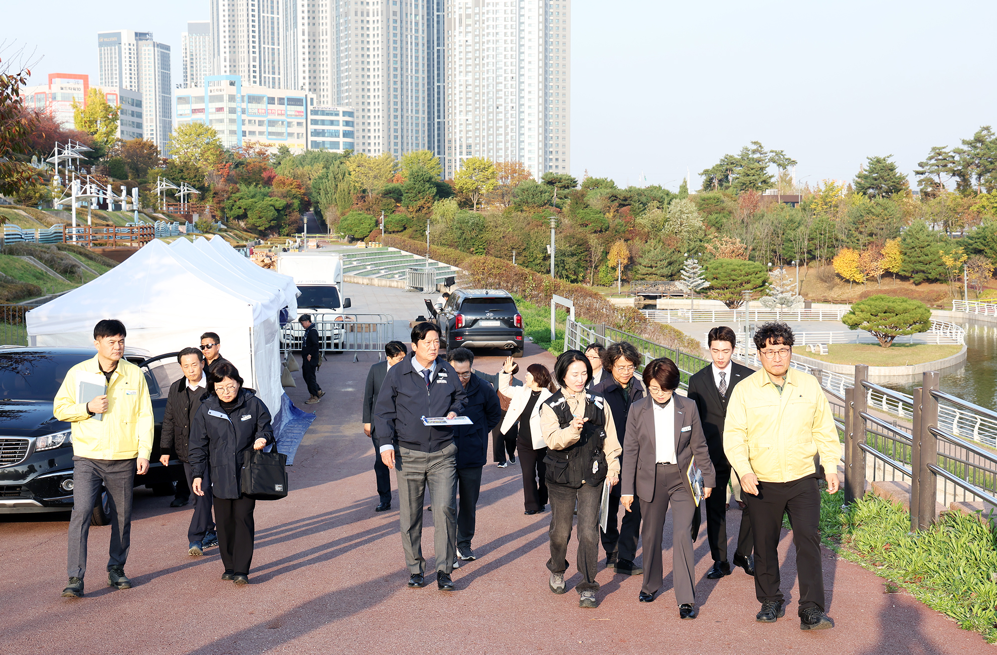 운정호수공원 불꽃축제 현장 점검