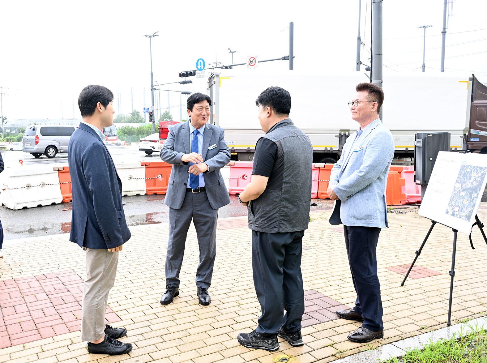 오도~청석교차로 확장사업 현장확인