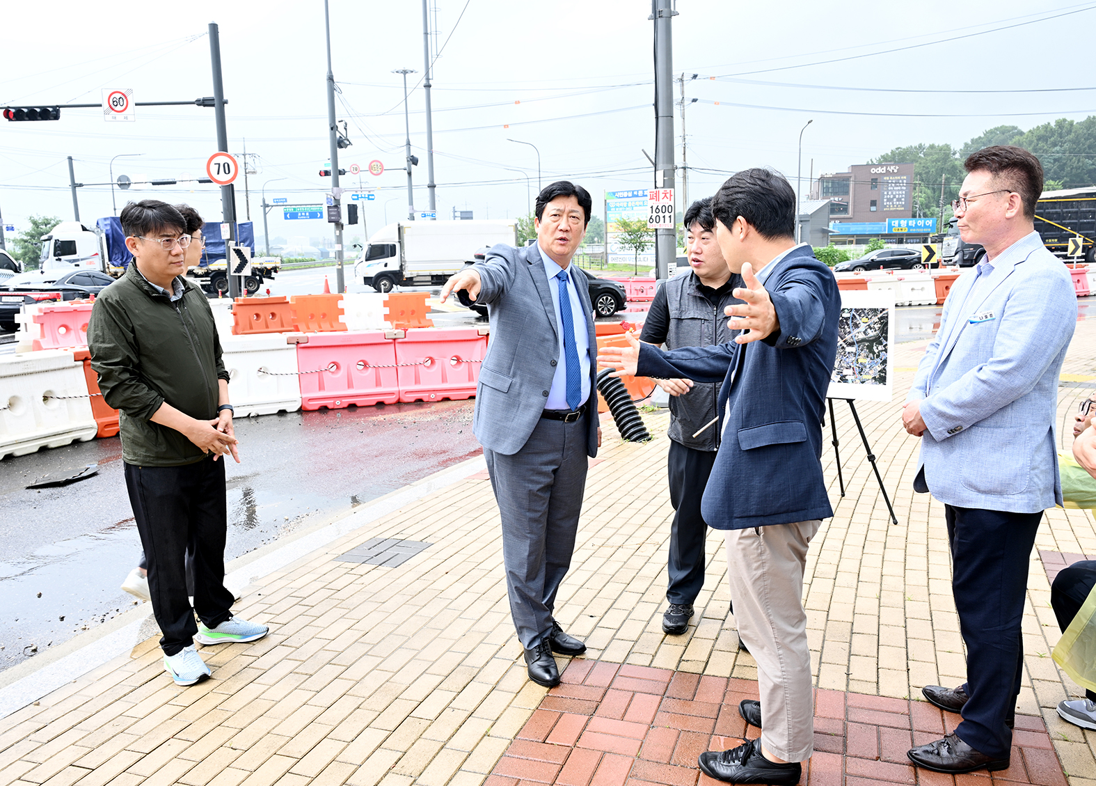 오도~청석교차로 확장사업 현장확인