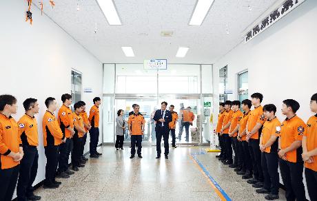 추석 명절 파주소방서 교하,운정119안전센터 방문 (2026. _2